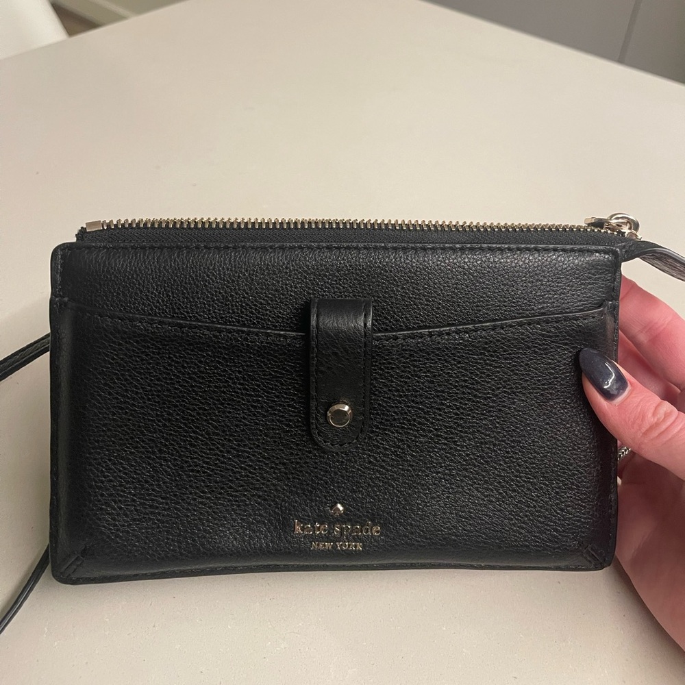 Black Kate Spade crossbody bag